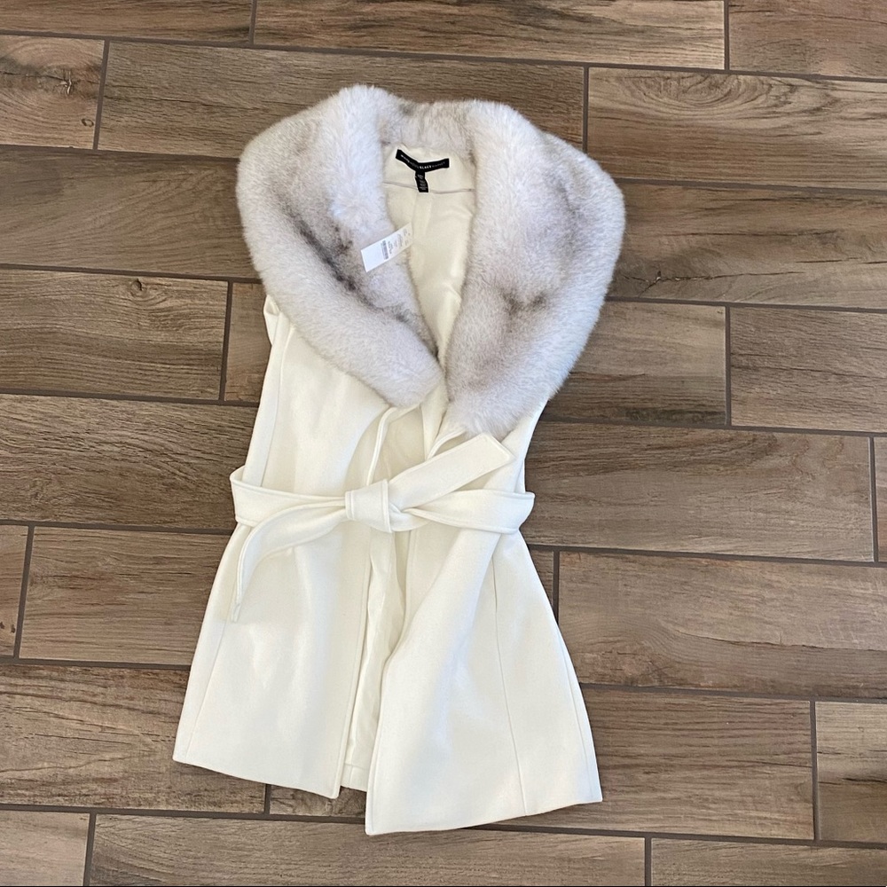 WHBM Fur Vest, Tags On, Never Worn